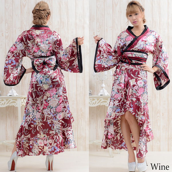 着物ドレス ピンク 振袖・帯 [花、扇] | 着物ドレス・留袖ドレス