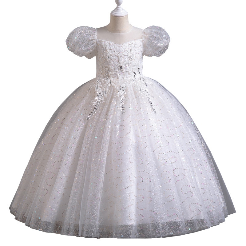 1歳女の子プリンセスドレス子供ウェディングドレスロング女の子メッシュスカートサマースタイル 1歳女の子プリンセスドレス子供ウェディングドレスロング女の子メッシュスカートサマースタイル