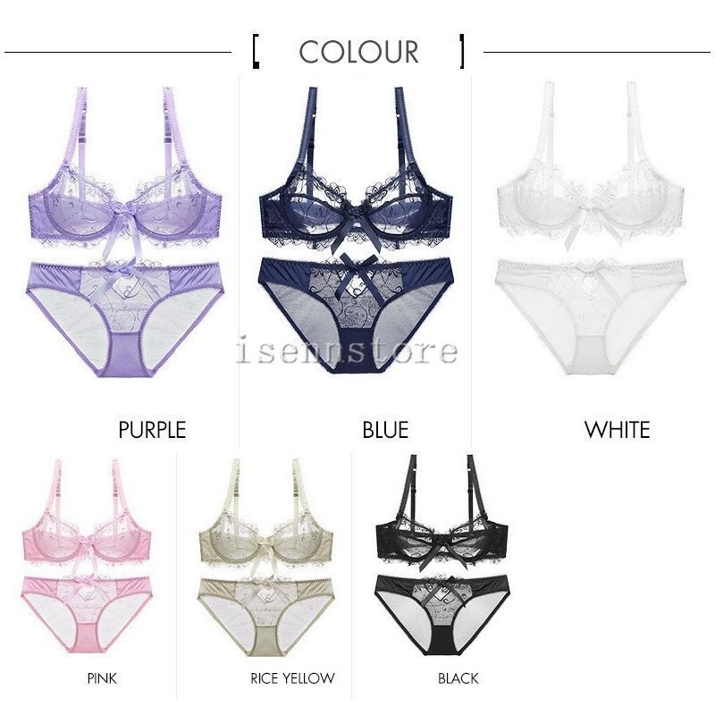 セクシー 超薄型ブラ&ショーツセット 女性下着 ブラジャー 花柄刺繍 ブラセット レース シースルー セクシー 超薄型ブラ&ショーツセット 女性下着 ブラジャー 花柄刺繍 ブラセット レース シースルー