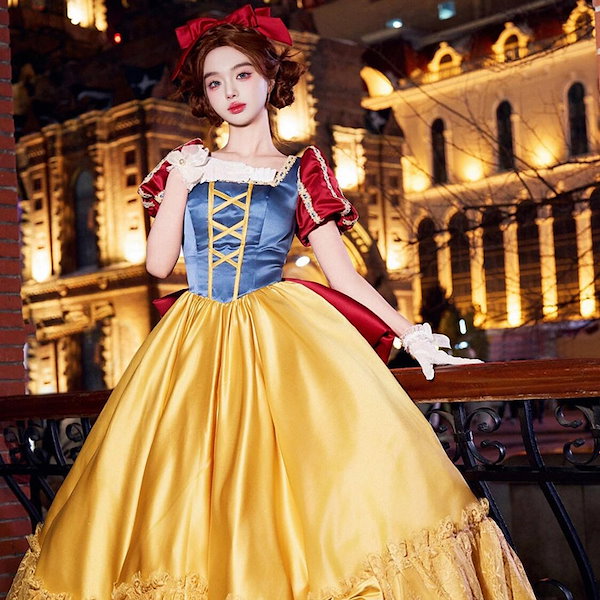 Qoo10] コスプレ衣装 ディズニー 白雪姫 ドレス