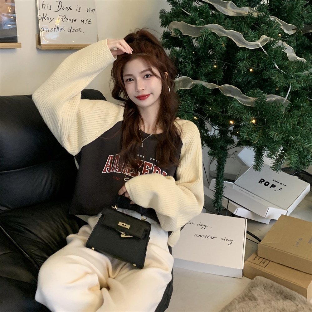 ニットソー 袖あり 長袖 レディース 個性的 Iライン 切り替えデザイン ドッキング ケーブルニット 異素材MIX 大人 可愛い カジュアル おしゃれ 秋 ボーイッシュ クール お出かけ イベント ニットソー 袖あり 長袖 レディース 個性的 Iライン 切り替えデザイン ドッキング ケーブルニット 異素材MIX 大人 可愛い カジュアル おしゃれ 秋 ボーイッシュ クール お出かけ イベント