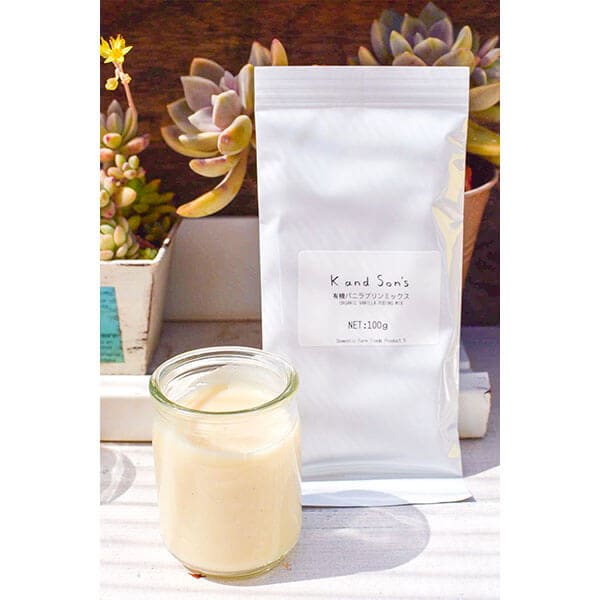 プリン ヴィーガン オーガニック 有機 プリンミックス バニラ 100g 30個セット K and Son s プリン ヴィーガン オーガニック 有機 プリンミックス バニラ 100g 30個セット K and Son s