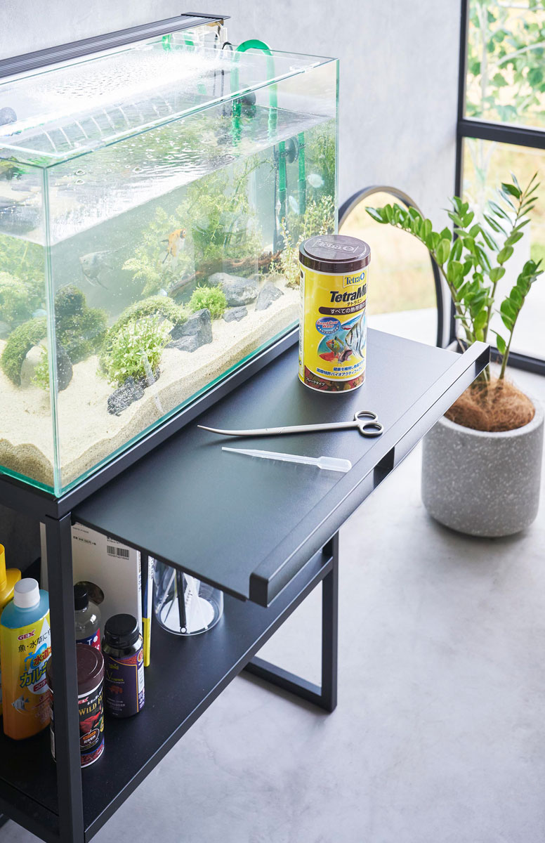 水槽台 山崎実業 tower タワー 水槽ラック ブラック