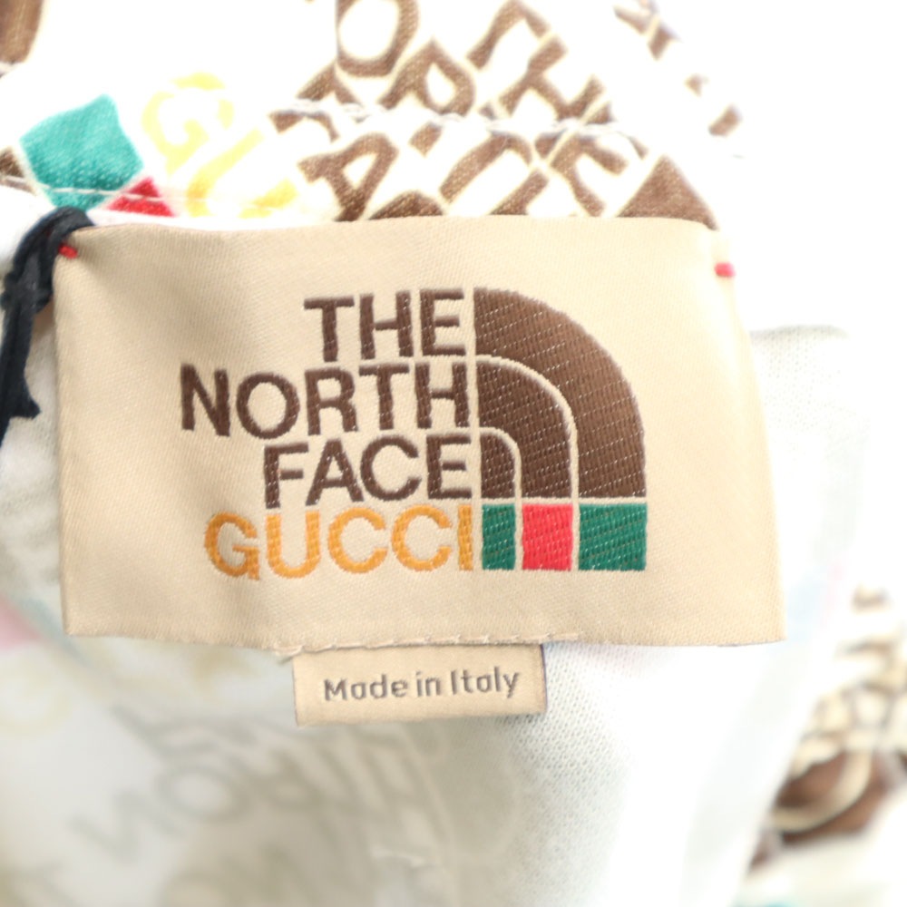 未使用 イタリア製 ノースフェイス コラボ 総ロゴ ジャージ ジョガーパンツ M ホワイト系 Ｘ THE NORTH FACE 箱付き メンズ