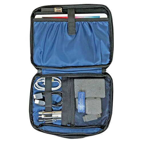 （まとめ買い）FASTORAGE A6サイズ バッグインバッグ ブラック FS104BK [x3]