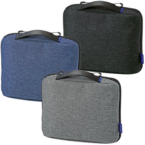 （まとめ買い）FASTORAGE A6サイズ バッグインバッグ ブラック FS104BK [x3]