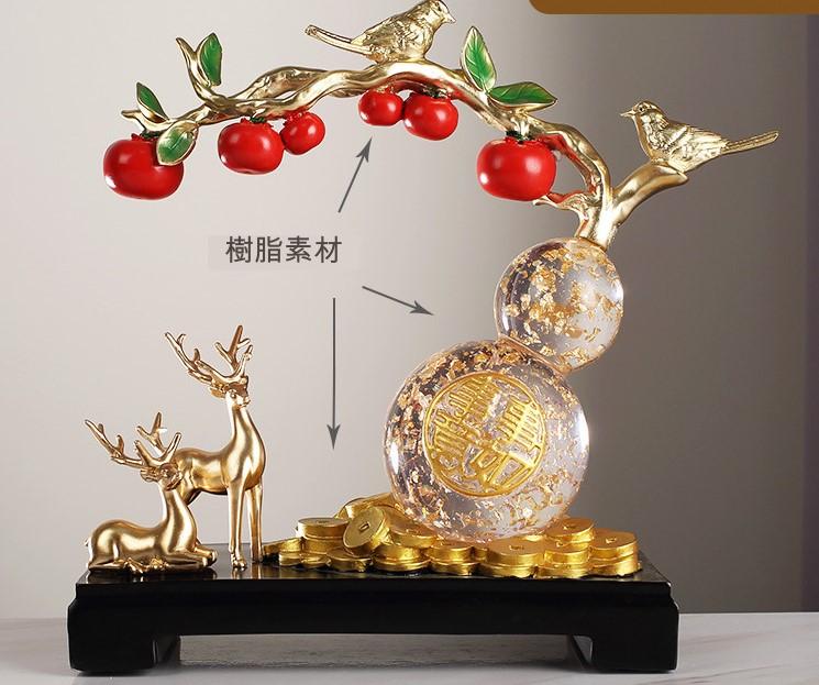 ひょうたんの装飾オブジェ 置物 おしゃれ かわいい 縁起物 風水グッズ