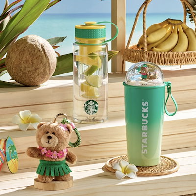 【レア品】大韓航空×スタバ　キーチェーンとスタバケータイマグ Qoo10] スターバックス [韓国スタバ] 2024 韓国伝統 記念