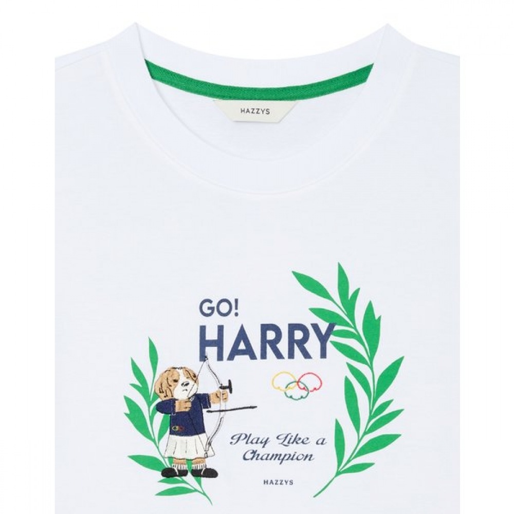 [24SS] アーチェリーホワイトTシャツ HSTS4BL63WT