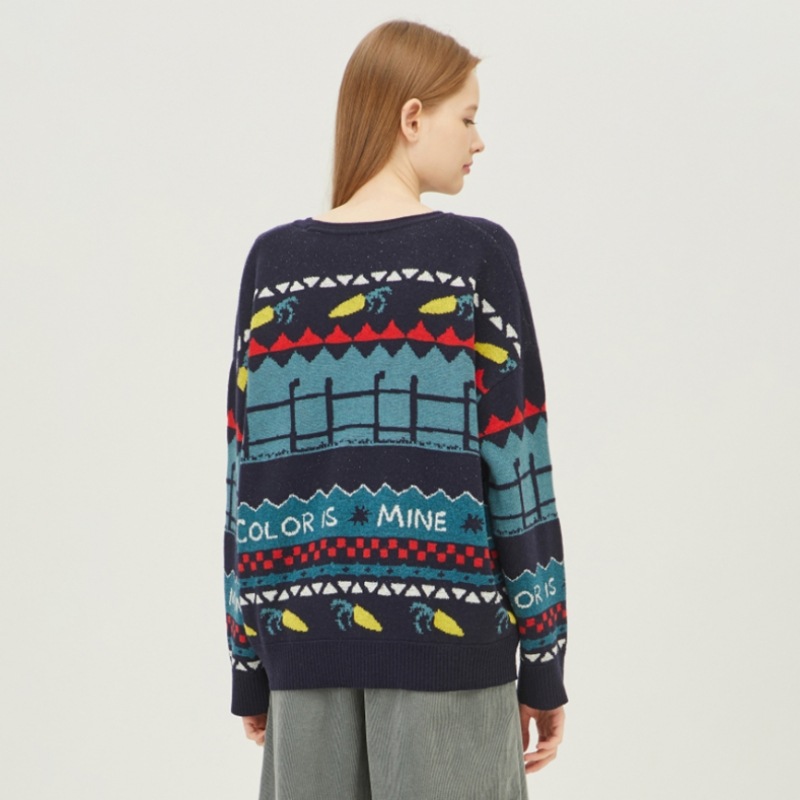 (ベネトン) ベネトンラビットジャカードニット BAKPB8361_NY