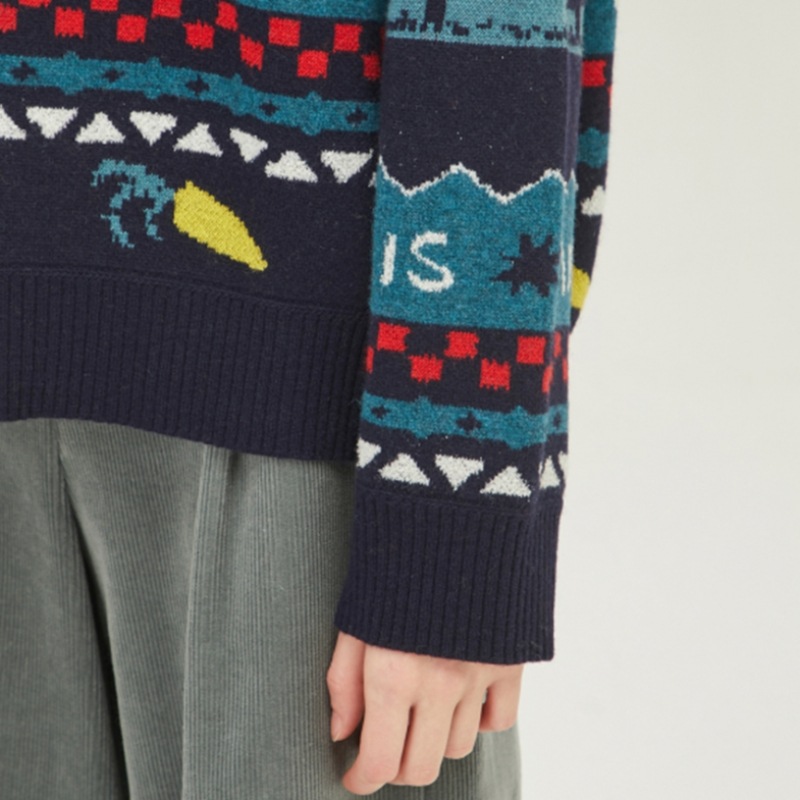 (ベネトン) ベネトンラビットジャカードニット BAKPB8361_NY