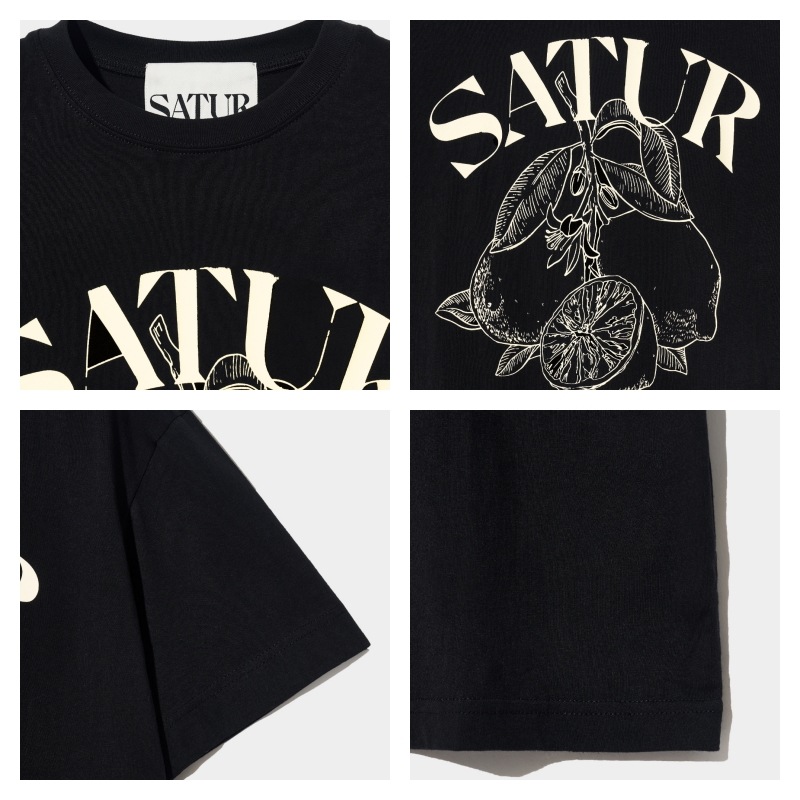 SATUR】 CAPRI CITRON DRAWING SUMMER GRAPHIC T-SHIRTS