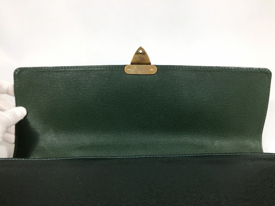 ビジネスバッグ タイガ セルヴィエット クラド M30074 グリーン 【中古品】