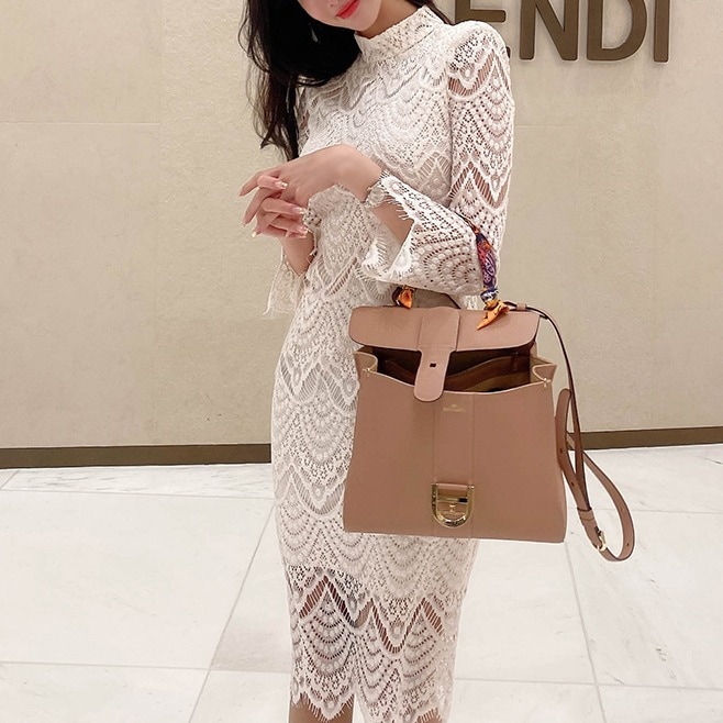 レースワンピース パーティー エレガント 結婚式 披露宴 二次会