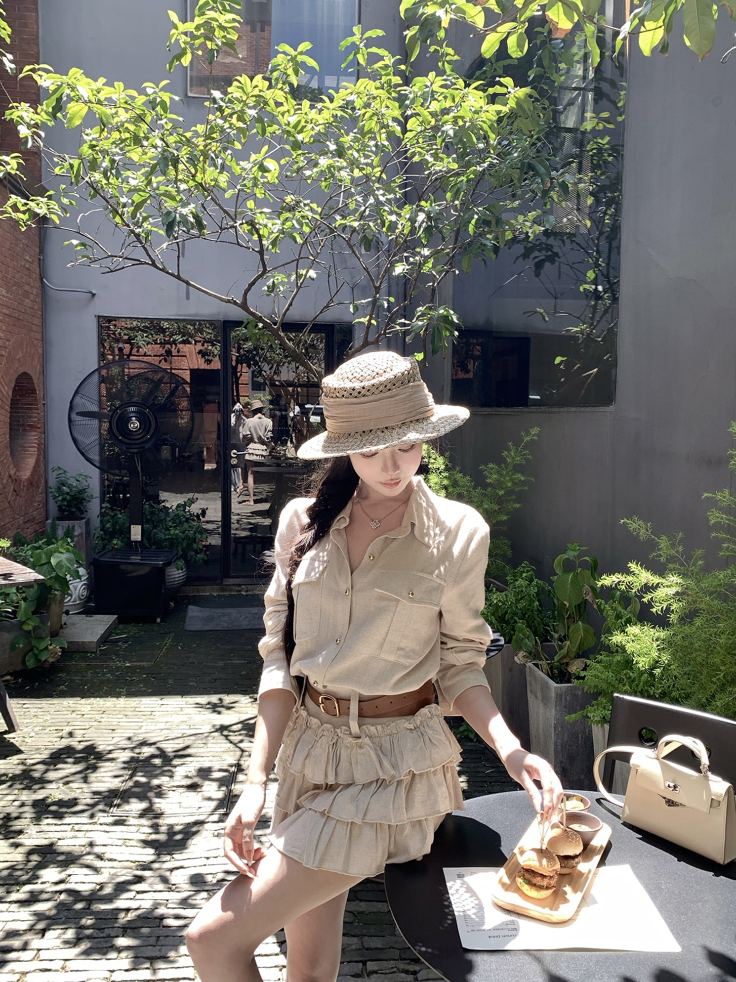 コッチェラリネンシャツセットアップ コッチェラリネンシャツセットアップ