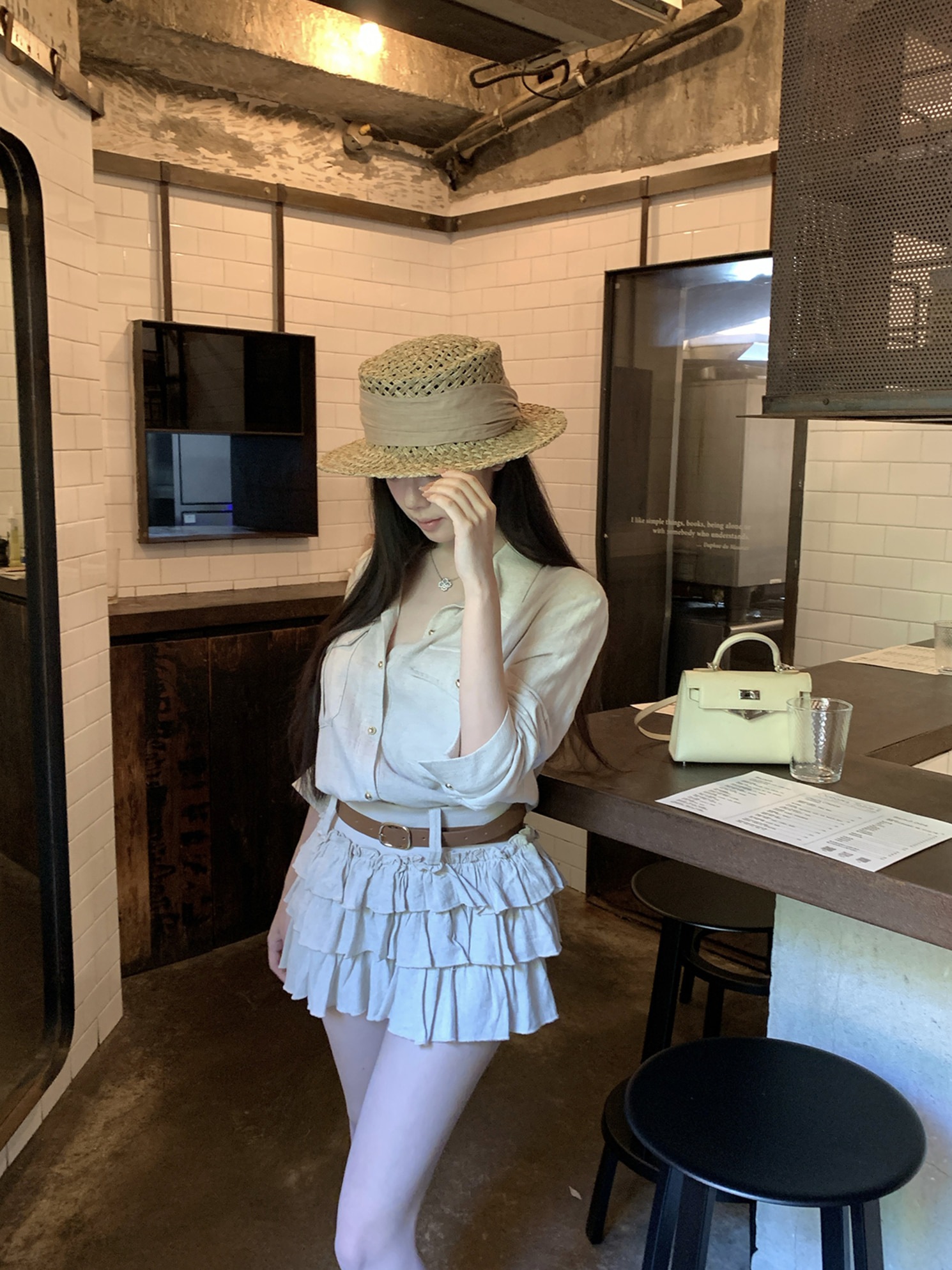 コッチェラリネンシャツセットアップ コッチェラリネンシャツセットアップ