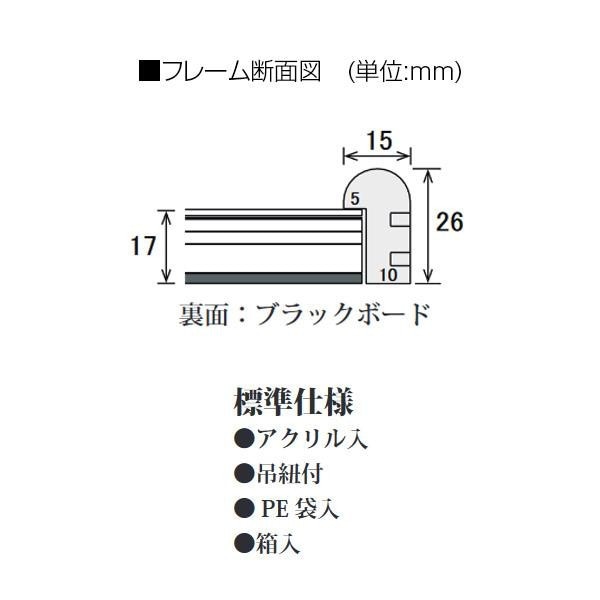 隅丸デッサン額 涼 三三 ブラウン 32D941A4970