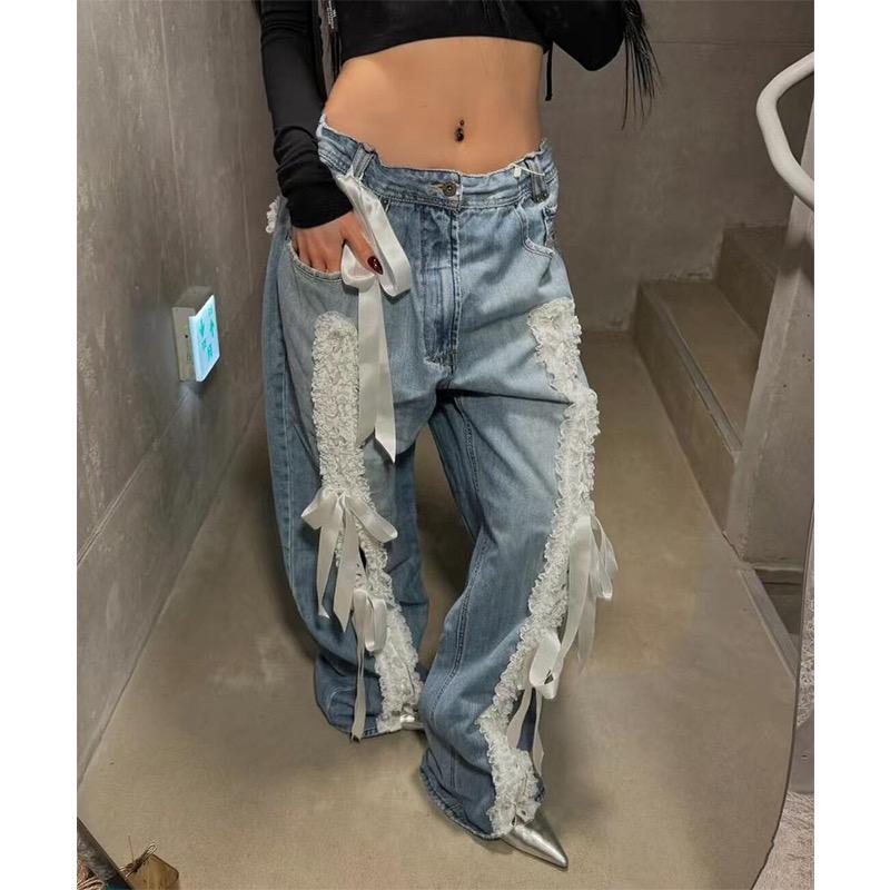 レースアップワイドジーンズ デニム ジーンズ ボトムス レディース y2k 美脚 ストレートデニムパンツ レースアップ ワイドパンツ ストリートコーデ アメカジコーデ 海外コーデ C648 レースアップワイドジーンズ デニム ジーンズ ボトムス レディース y2k 美脚 ストレートデニムパンツ レースアップ ワイドパンツ ストリートコーデ アメカジコーデ 海外コーデ C648