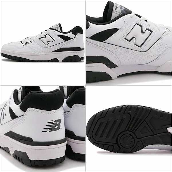 新しい WHITE/BLACK newbalance BB550/LIFE スニーカー bb550ha レディース