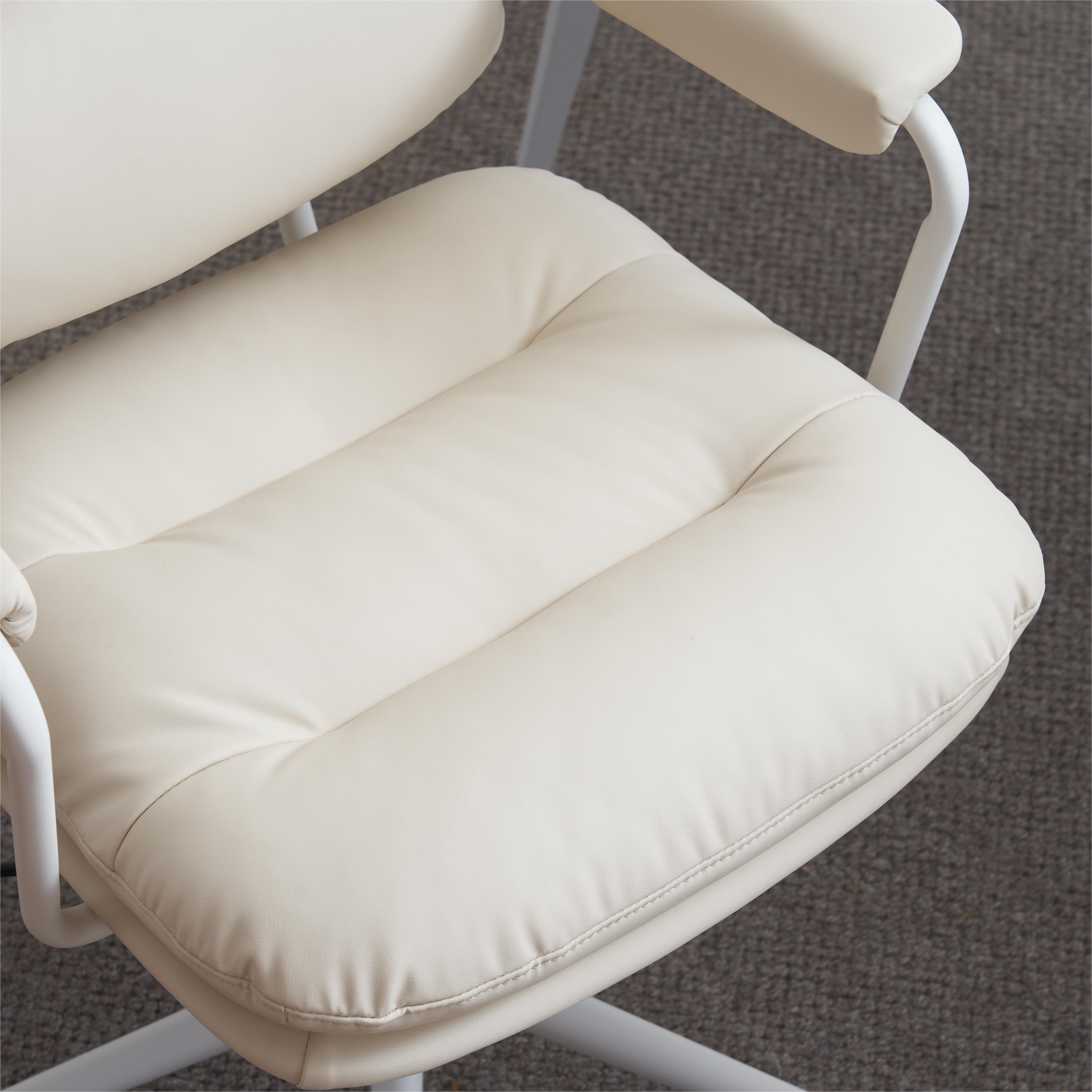 356【新作登場】　ベージュ デスクチェア 在宅ワーク オフィスチェア おしゃれ 3Dソフトパッド　極上の座り心地　360回転 椅子 肘付 チェア 学習 かわいい シンプル 疲れにくい 北欧 回転