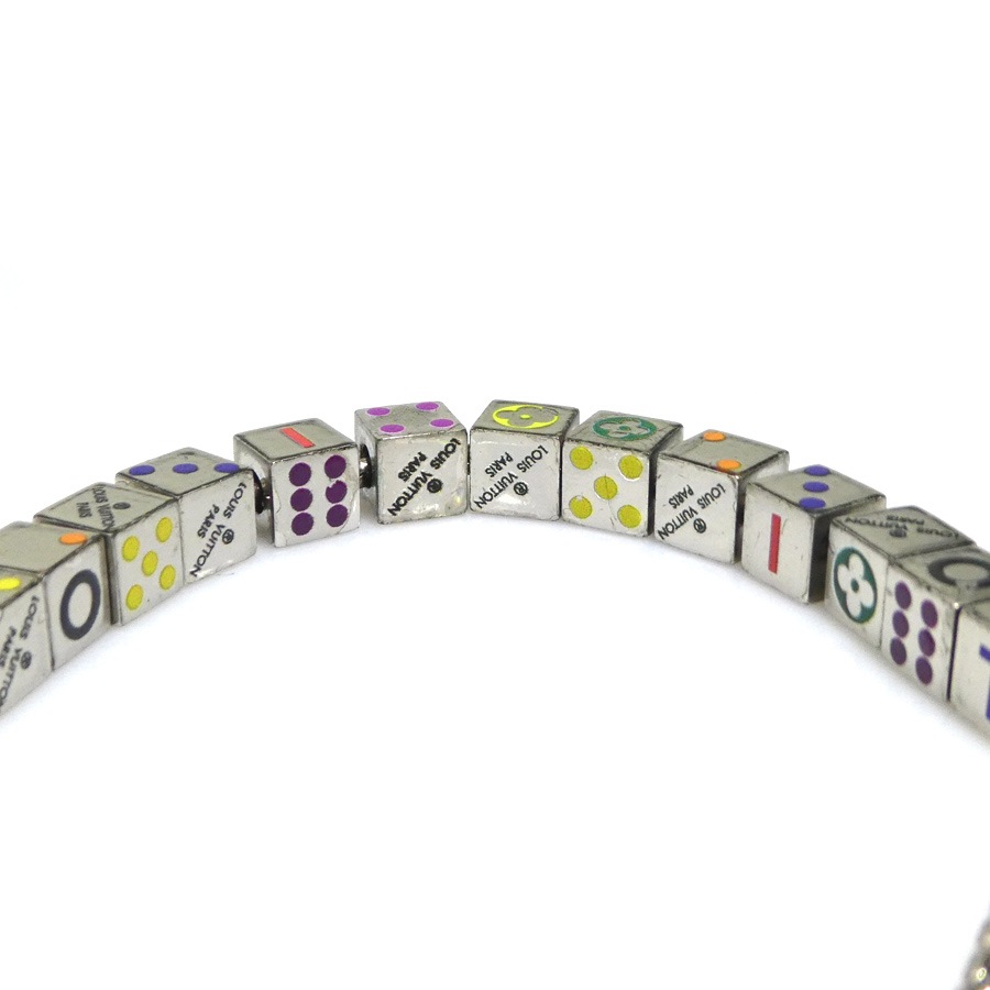 ルイ ヴィトン LOUIS VUITTON ブレスレット ブラスレ LVプレイイット メタル シルバー×マルチカラー ユニセックス 56137k