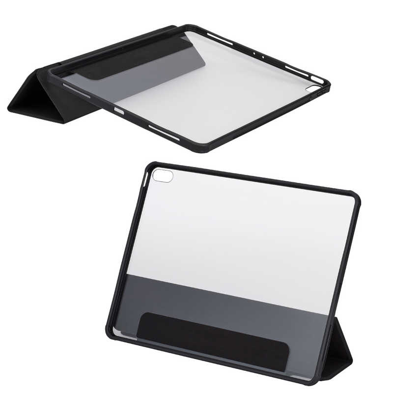ナカバヤシ iPadAir(M2)13インチ用 マグネット分離式 衝撃吸収ケース TBCIPA24301BK ナカバヤシ iPadAir(M2)13インチ用 マグネット分離式 衝撃吸収ケース TBCIPA24301BK