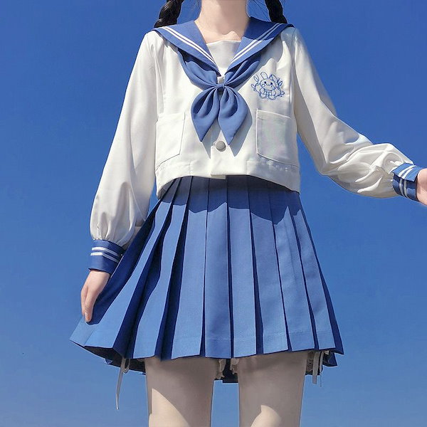 Qoo10] 青兎 長袖キズナ JKセーラー服 中間着