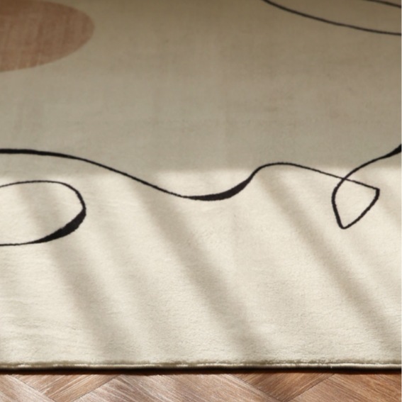 デリアデザインラグ ivory 80x160 140x200 160x230 デリアデザインラグ ivory 80x160 140x200 160x230