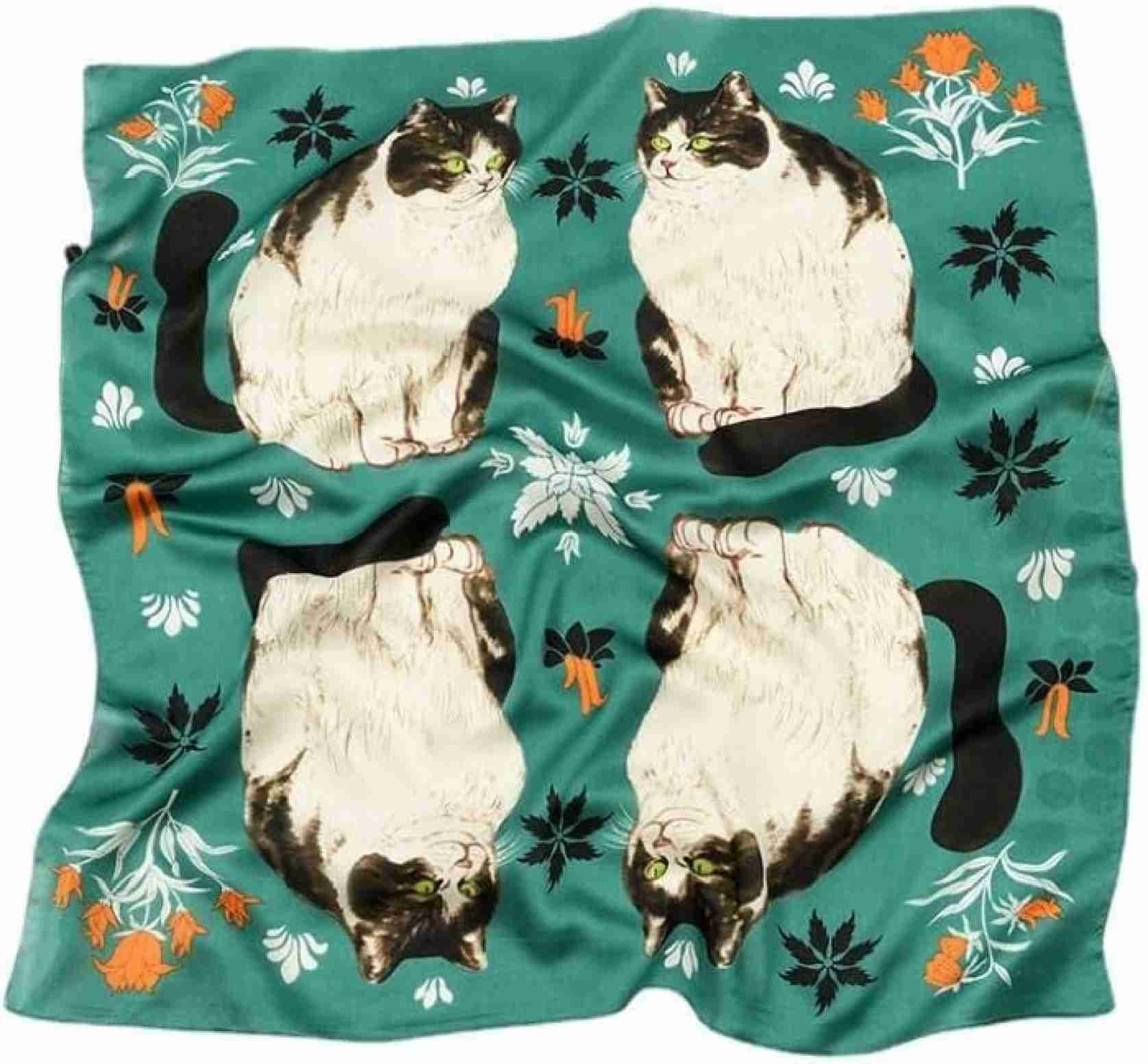 【20%OFFクーポン~】猫フローラルヘッドスモールスクエアスカーフ70cmレディカチューシャプリントネッカチーフステインレディーススカーフ スカーフ (Color : Orange Size : 【20%OFFクーポン~】猫フローラルヘッドスモールスクエアスカーフ70cmレディカチューシャプリントネッカチーフステインレディーススカーフ スカーフ (Color : Orange Size :