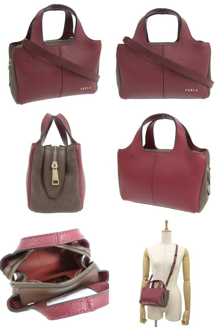 フルラ バッグ レディース ショルダーバッグ 2WAYハンドバッグ レザー スエード レッド FURLA ELSA MINI TOTE WB00614BX12131599S FURLA