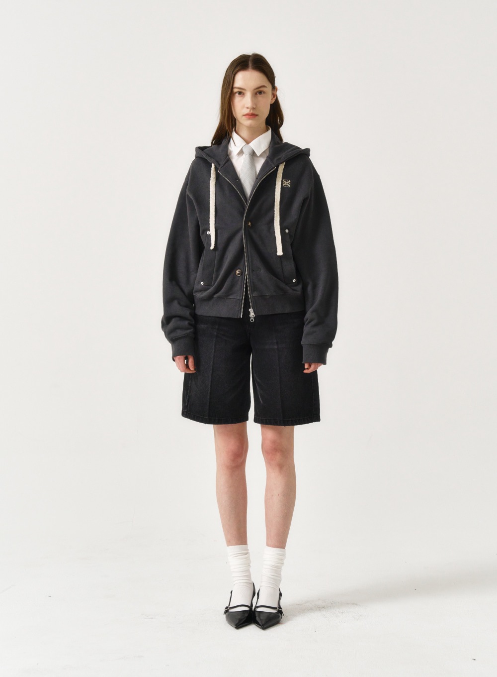 [12カラー] NEW Teo Cotton All Day Hood Zip-up -(WS/M/L/XL)