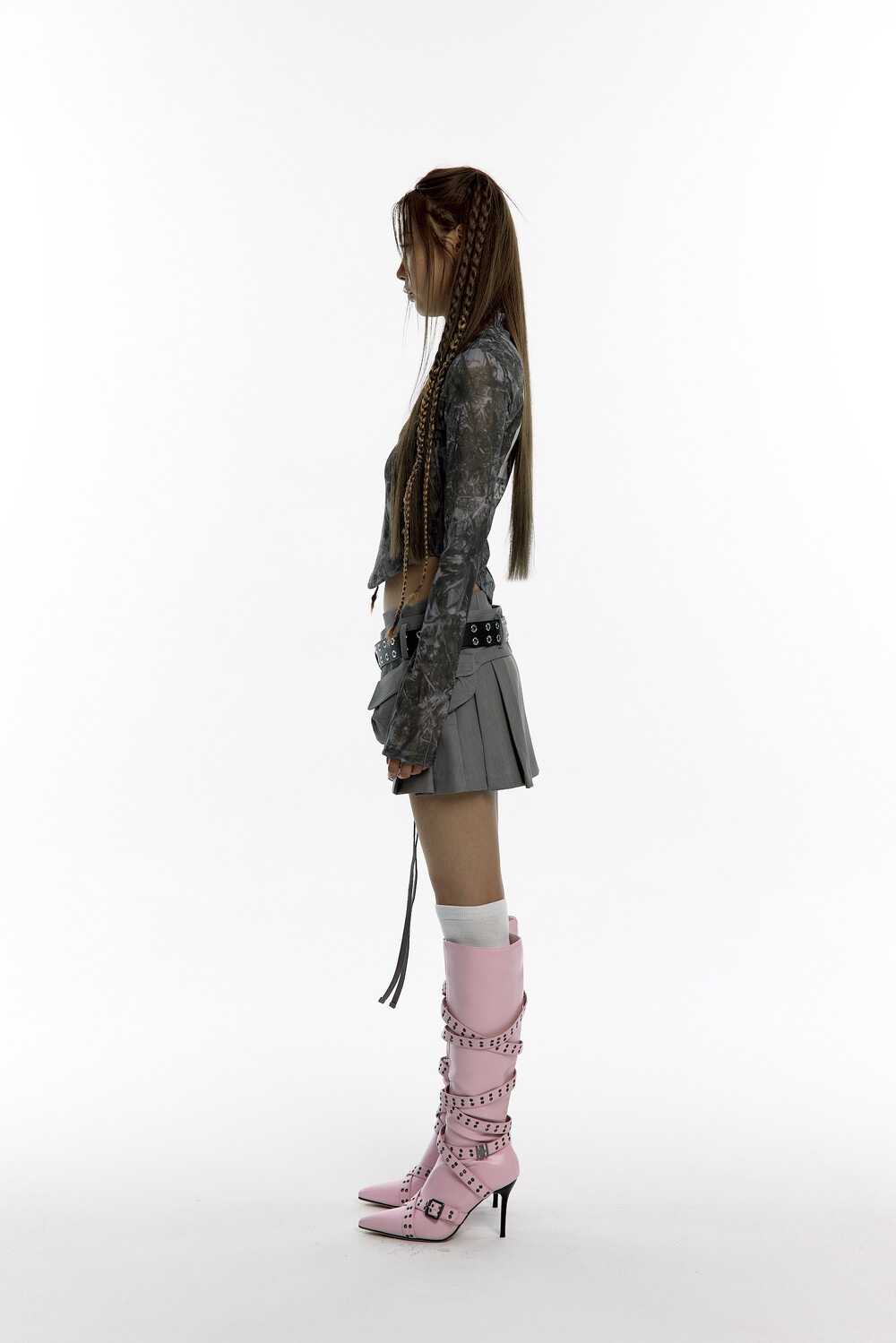 【KASHIKO】★Pleats Pocket Belt Mini Skirt★韓国大人気★ 7118Jtc-8YL._UY1000_.jpg