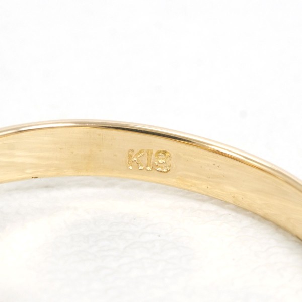 K18 18金 YG イエローゴールド リング 指輪 11号 サンゴ ジュエリー