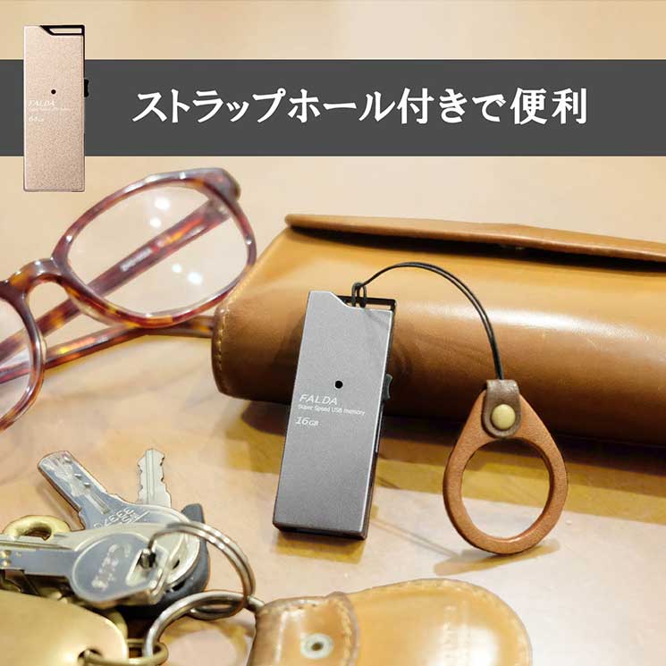 USBメモリ USB3.1(Gen1) 高速 200MB s 64GB アルミ素材 ゴールド 1年保証