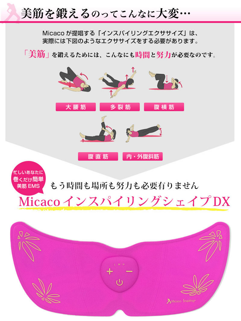 924円 超美品の Micacoインスパイリングシェイプ 替ゲルパッド 6枚入 家庭用EMS エクササイズ Micaco ミカコ みかこ