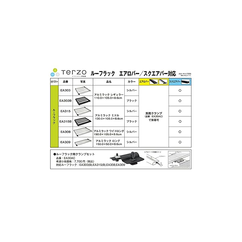 【3日以内発送】Terzo テルッツォ (by PIAA) ルーフラック 1個入 アルミルーフラック 長さ:130cm x 幅:105cm ミドルサイズ ブラック EA315B 【3日以内発送】Terzo テルッツォ (by PIAA) ルーフラック 1個入 アルミルーフラック 長さ:130cm x 幅:105cm ミドルサイズ ブラック EA315B
