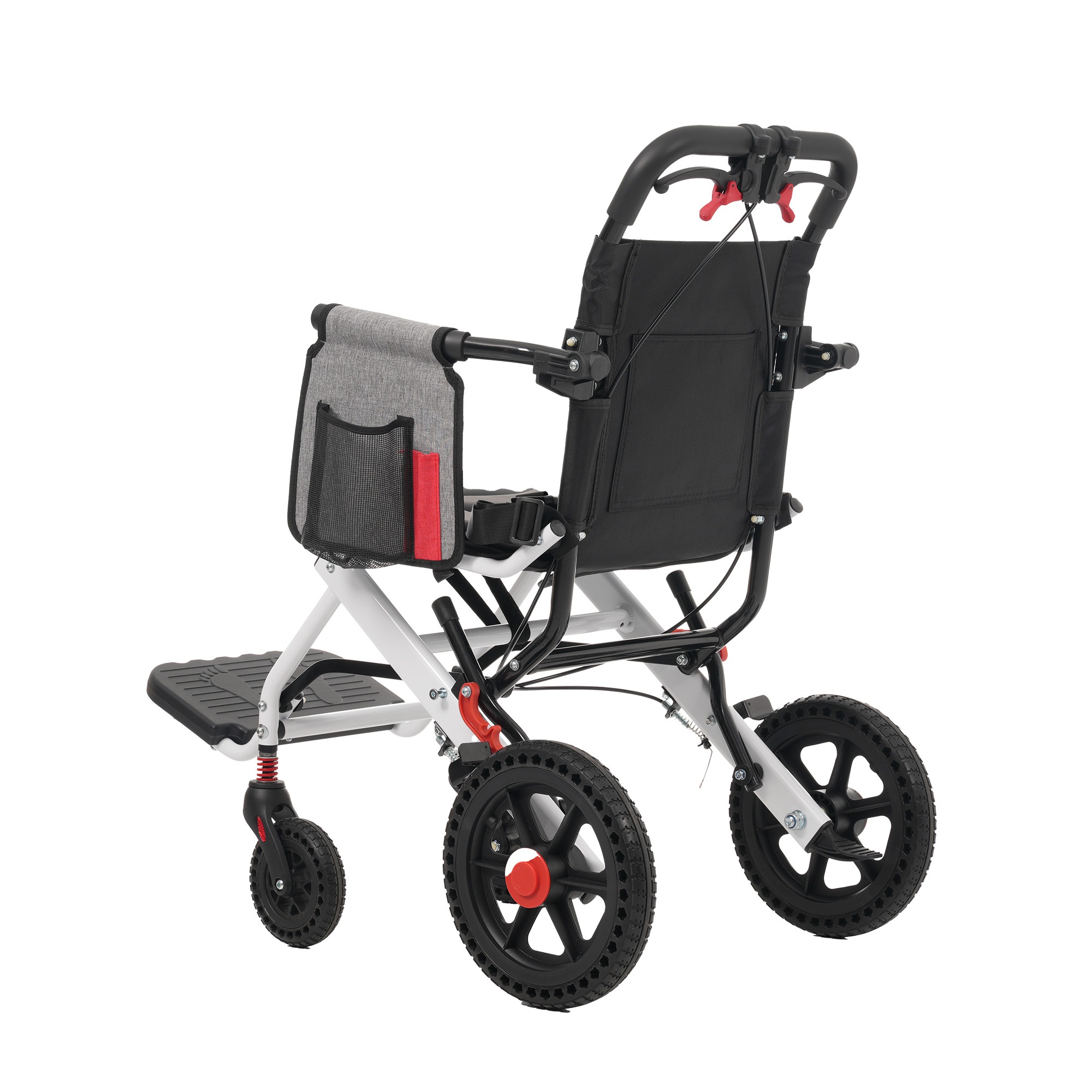 車椅子 アルミ製 軽量 機内持ち込み 自立可能 介助ブレーキ付き