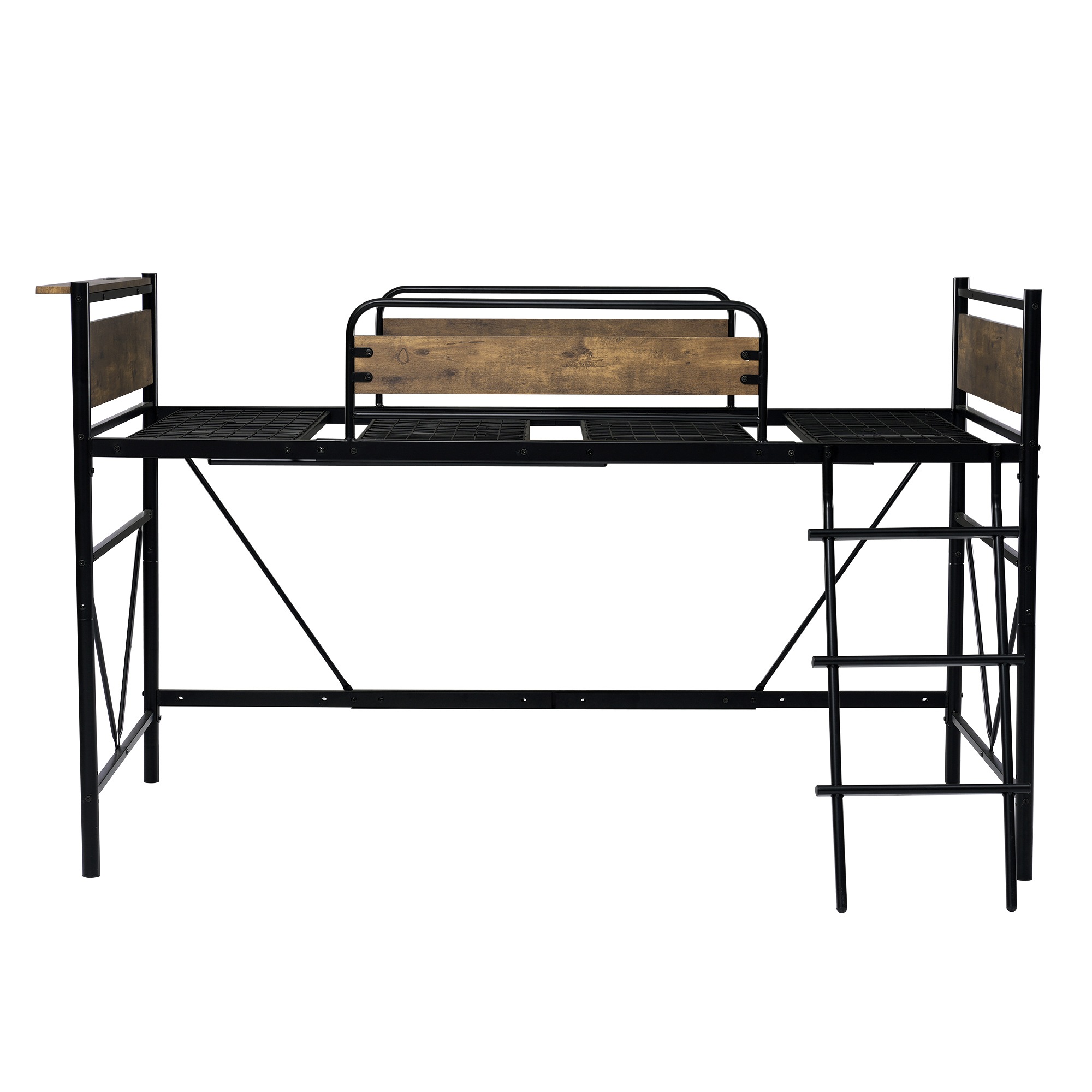 ロフトベッド パイプベッド シングル 耐荷重150kg 高さ125cm システムベッド ロータイプ ミドルタイプ 収納 北欧風 大人 一人暮らし ハンガーポール4本付属 送料無料 スチール 耐震 ベ