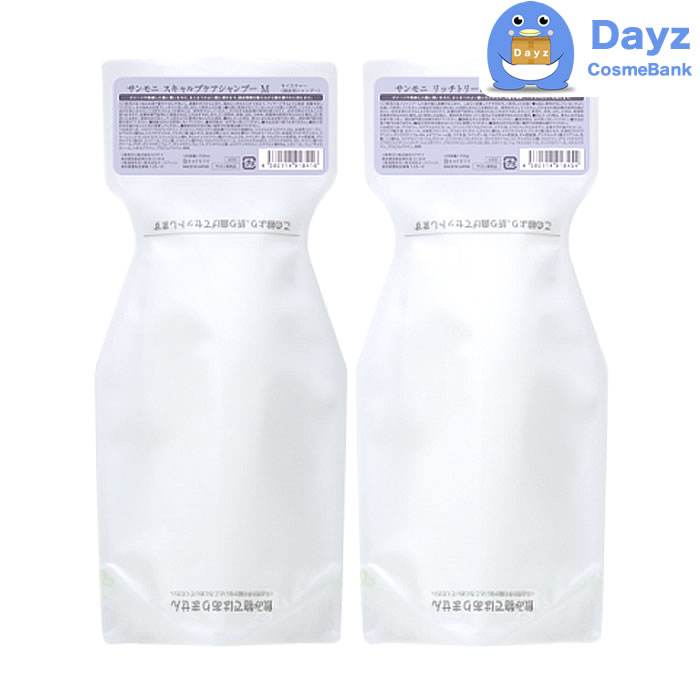 セフティ サンモニ スキャルプケア シャンプー M 700mL　トリートメント M 700g 詰め替え用 セット　ダメージ 乾燥毛 の方に　SAN MONI