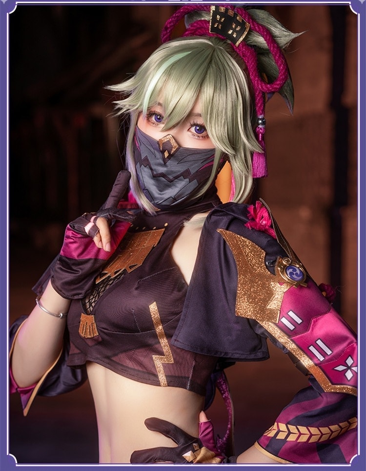 コスチューム コスプレ衣装 くきしのぶ 久岐忍 Genshin げんしん 原神 スーツ ハロウィン 2023年新作入荷コスプレ