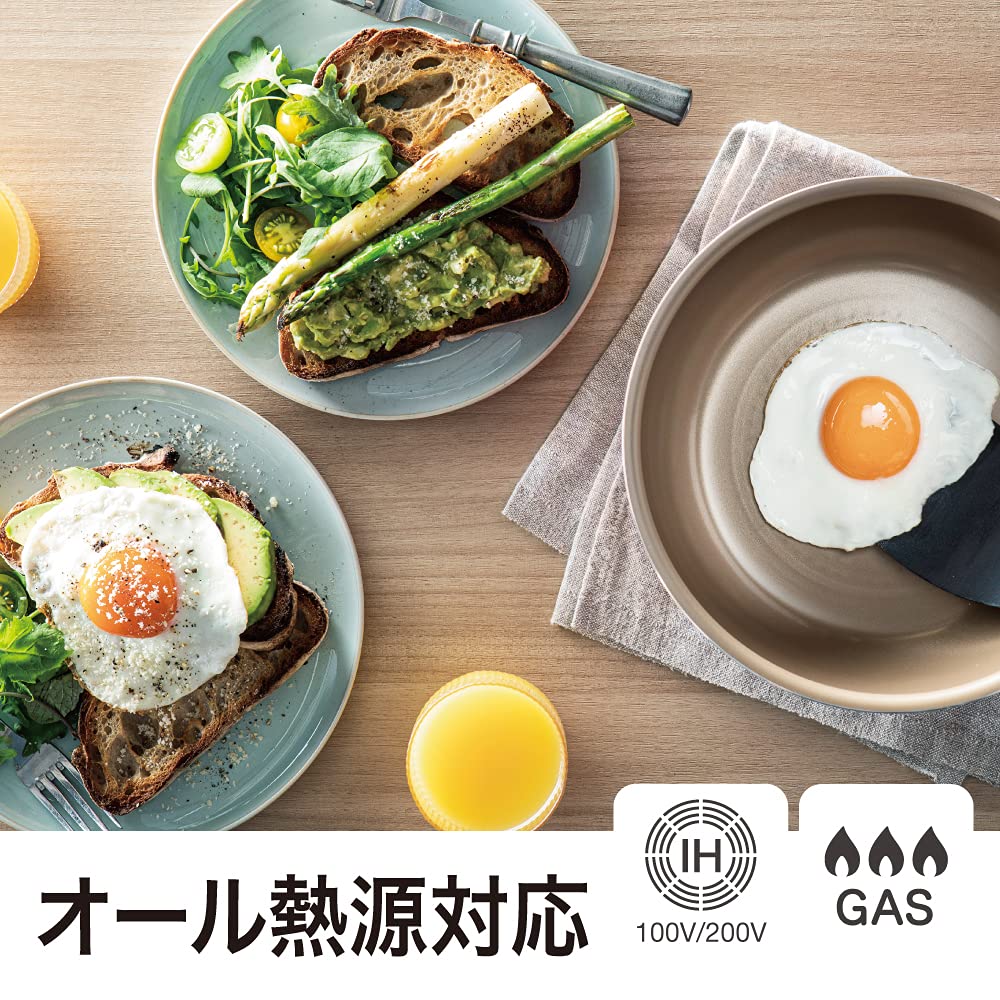 エバークック フライパン 28 オール熱源対応(IH対応) レッド ドウシシャ
