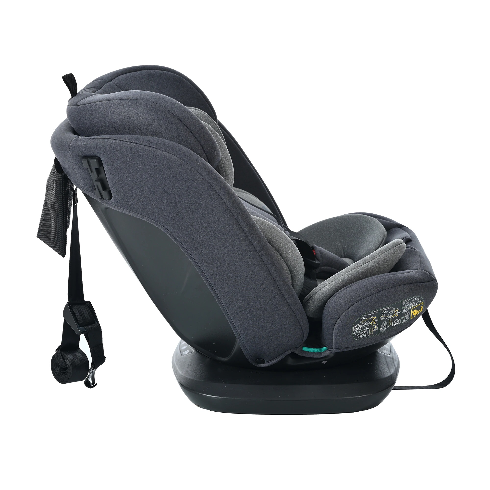 [国内発送]1740【トップテザー】チャイルドシート 新生児 ISOFIX 0歳～12歳頃 360度回転式 40～150cm ジュニアシート 長く使える 洗える 取付簡単 キッズシート ベビーシート