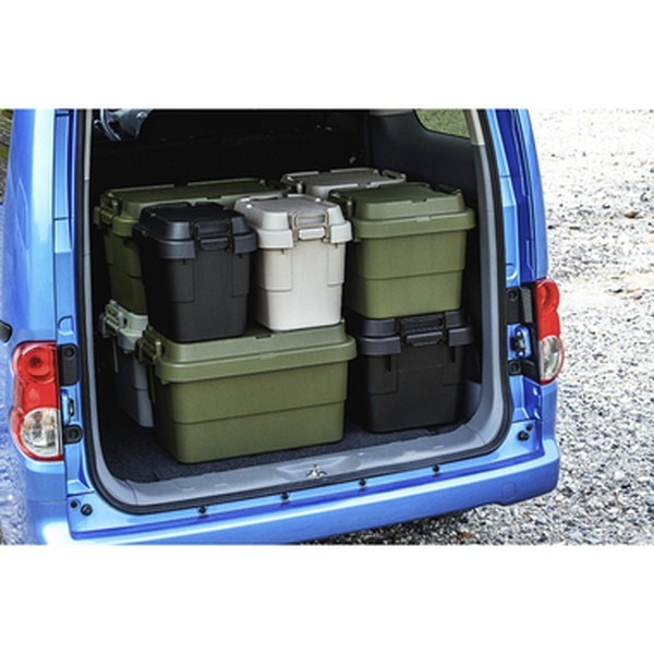 トランクカーゴ/収納ボックス [S蓋 50L カーキ] 幅60cm 車用ルーフキャリー対応