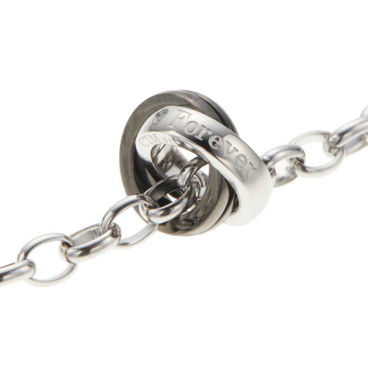 ブレスレット メンズ サージカルステンレス316L st 2連リング シルバー 金属アレルギー対応