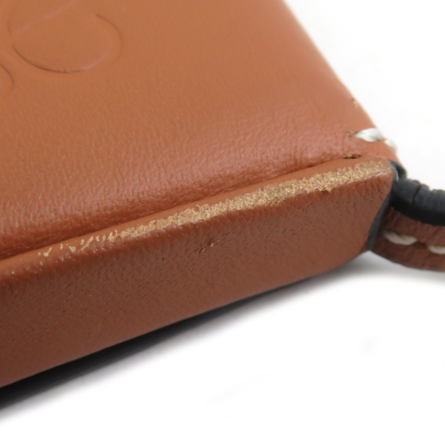 ロエベ LOEWE コインケース ヒールポーチ レザー ブラウン レディース w1190a ロエベ LOEWE コインケース ヒールポーチ レザー ブラウン レディース w1190a