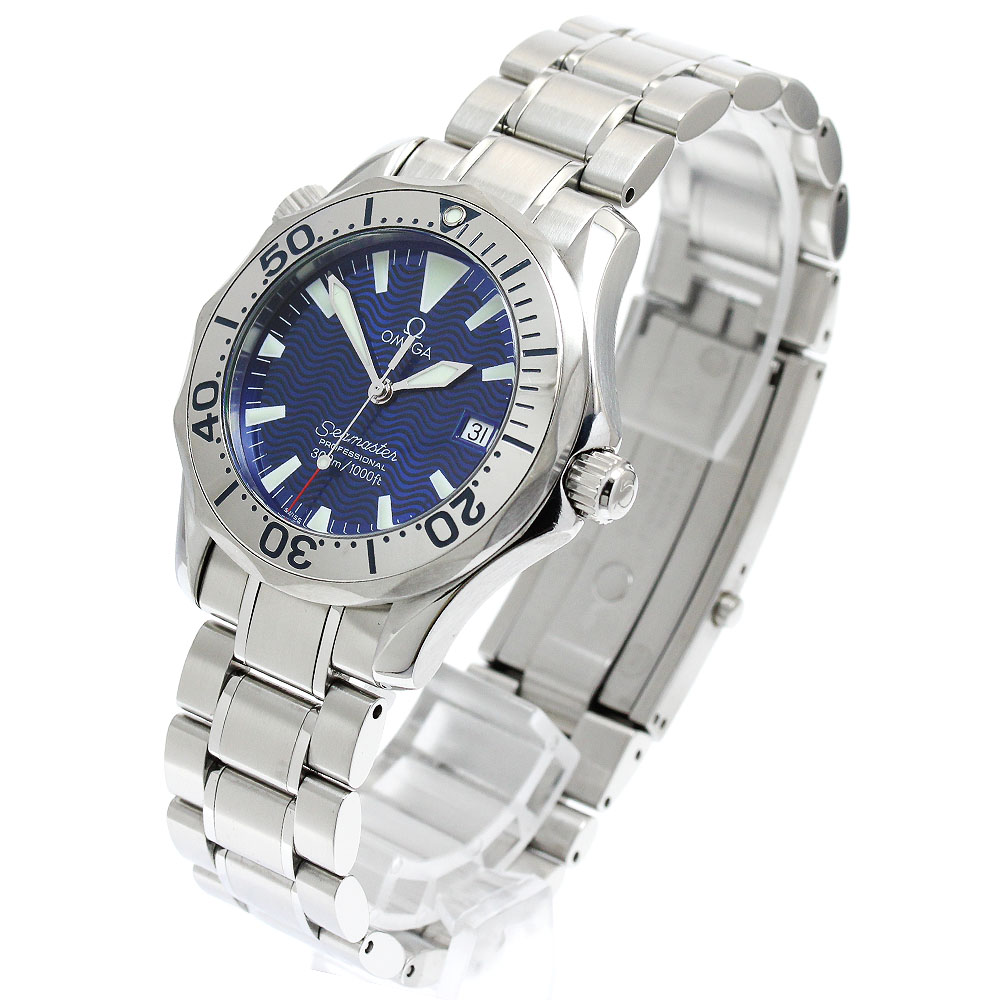 オメガ OMEGA 2263.80 シーマスター300 デイト クォーツ ボーイズ 保証書付き_904812【中古】 オメガ OMEGA 2263.80 シーマスター300 デイト クォーツ ボーイズ 保証書付き_904812【中古】