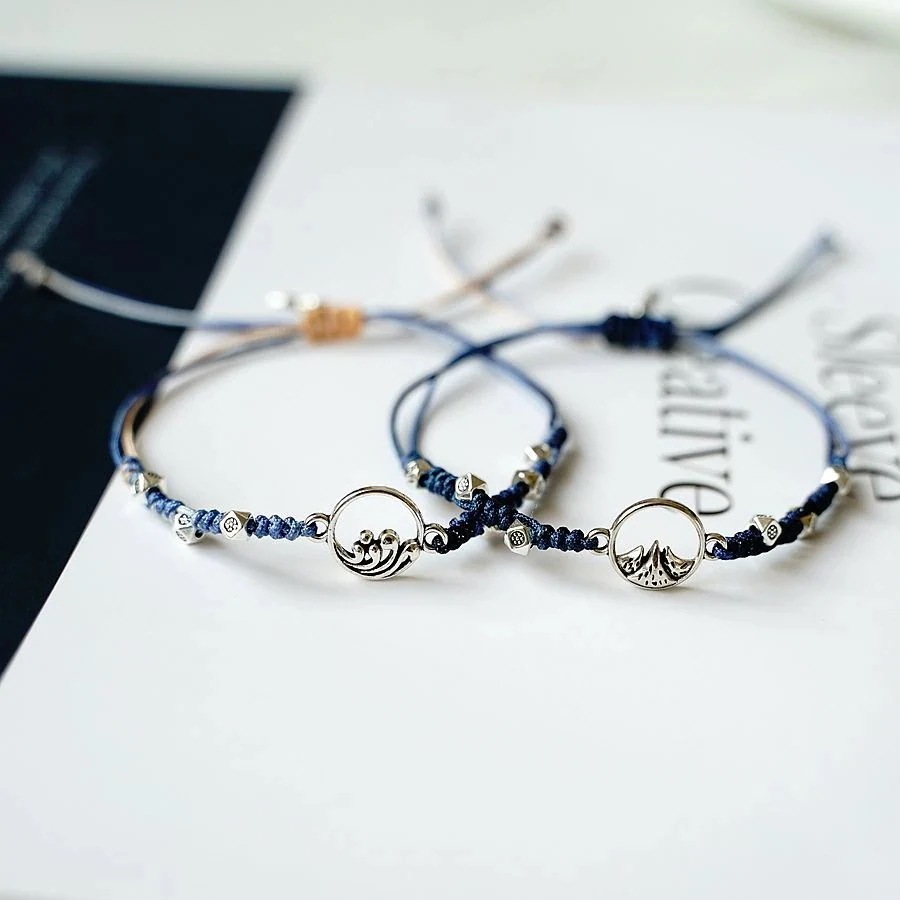 10点セット24 バレンタインデーの誓いのカップルブレスレットニッチデザインの手織り親友ブレスレットのペア1275 10点セット24 バレンタインデーの誓いのカップルブレスレットニッチデザインの手織り親友ブレスレットのペア1275