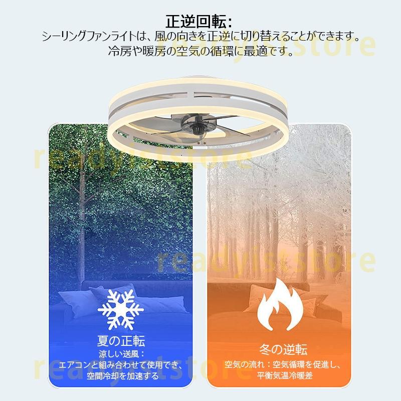 シーリングファンライト 8畳 10畳 リモコン付 APPアプリ操作 ledファン サーキュレーター シーリングファン ダブルリング 透かし 簡易取付式 dcモーター