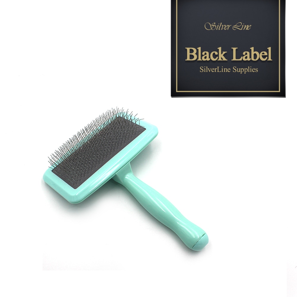 Qoo10] SilverLine Grooming Tools Blackラベルソフトスリッカー ペット