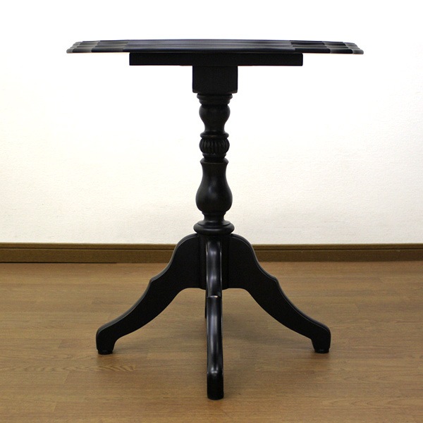 ティーテーブル 丸型 サイドテーブル アンティーク調 ノワール 直径60cm 開梱設置 ティーテーブル 丸型 サイドテーブル アンティーク調 ノワール 直径60cm 開梱設置